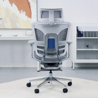 Chaise de bureau de direction réglable à dossier haut Repose-pieds Chaise ergonomique moderne en maille de la manufacture pour patron de jeu ergonomique