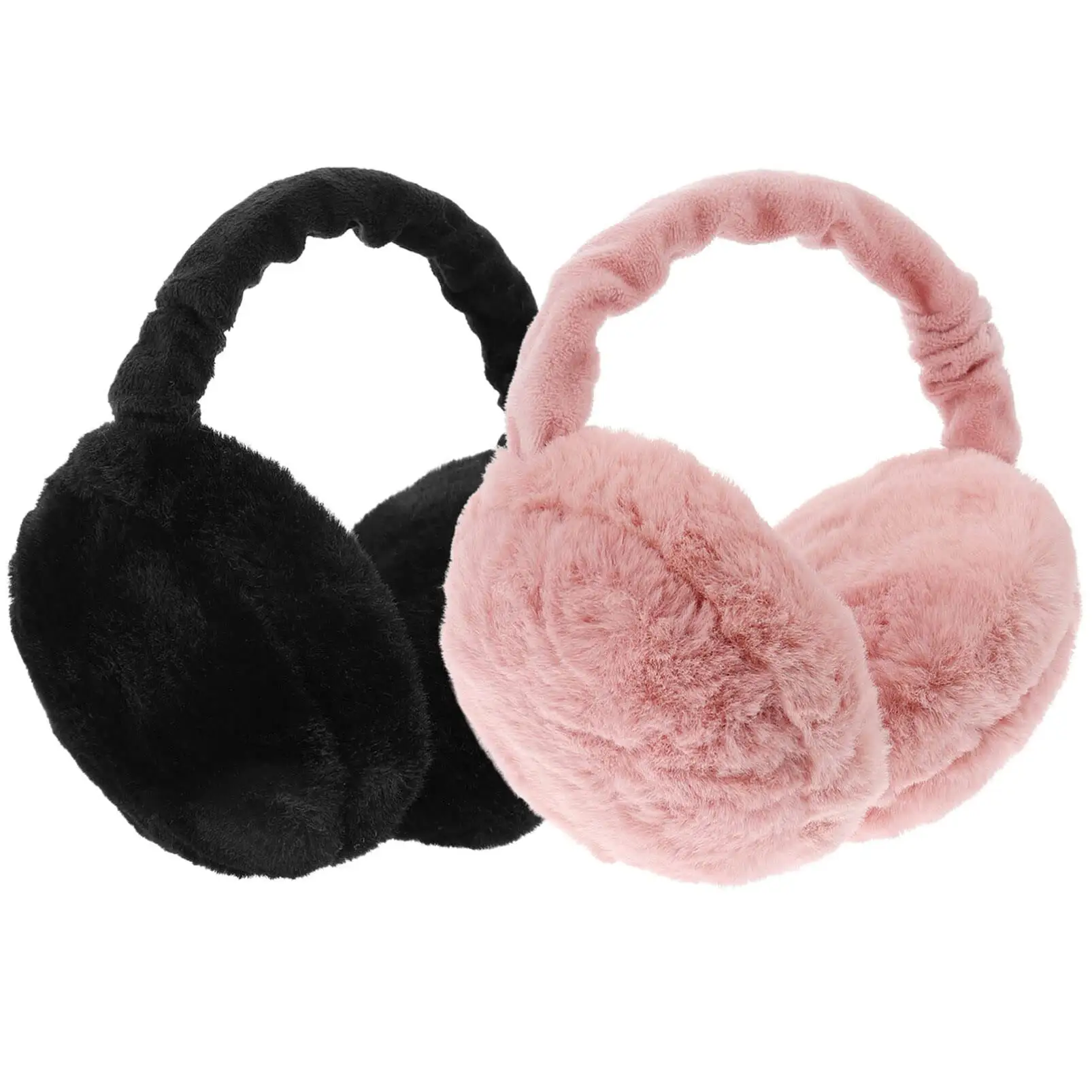 Wholesale Custom Rabbit Fur Ear Warmers, Styles Customizable Based On Color Chart Earmuffs