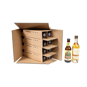 Luxure tube rond transport expédition <span class=keywords><strong>carton</strong></span> kraft 12 bouteilles de vin emballage papier boîte cadeau - Product Image 3