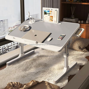 Table d'ordinateur portable pliable <span class=keywords><strong>en</strong></span> bois moderne antidérapante avec tiroir, table d'étude portable pour écrire et lire - Product Image 6