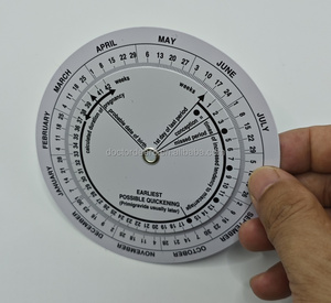 <span class=keywords><strong>Calculadora</strong></span> de Rueda Obstétrica de Plástico Personalizable, Tabla de <span class=keywords><strong>Fecha</strong></span> de Nacimiento y Gestación, Disco de Embarazo para Uso Hospitalario/Clínico 14x14cm - Product Image 3