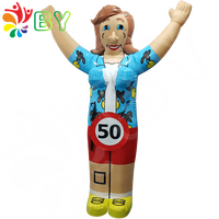 BOYAN Gonflable femme Hollande poupées 3.5m de haut géant gonflable femme dessin animé chaud nouvelle vente durable pvc