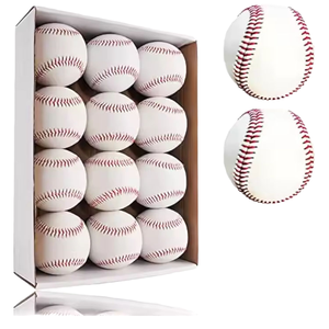 Pelotas de Béisbol de Cuero PU/PVC YuZi B203 de 9 Pulgadas, Núcleo de Lana, para Entrenamiento y Competición, para Diestros, Venta al Por Mayor - Product Image 2