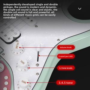 Guitare électrique intelligente Matador D160SE avec touche en érable, effets intégrés pour le streaming en direct, enregistrement interne et casque - Product Image 5