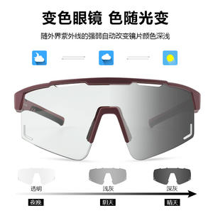 Lunettes de cyclisme Xq-Hq Sport Xq624, anti-buée, coupe-vent, non polarisées, pour sports de plein air, marathon, VTT - Product Image 4