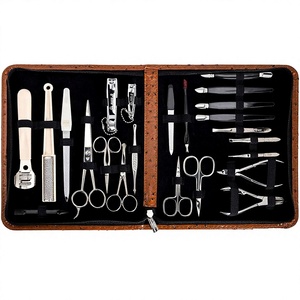 Professional 11-Piece Stainless Steel Nail <b>Kit</b> <b>Manicure</b> Pedicure Tools Set Nail Clipper Portable Bag New Design for Thick Nails - Product Image 5