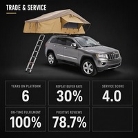 Tente de toit souple à montage rapide, pliable et extensible, pour SUV 4x4, camping sauvage – Approvisionnement direct usine