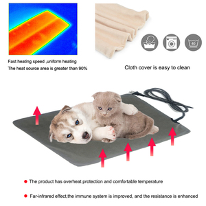 犬と猫のためのペット暖房パッド-防水、安全、マルチサイズ、冬の暖かさが不可欠 - Product Image 5