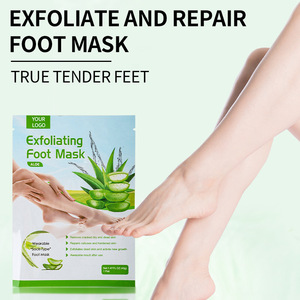 Fabricación Hidratante Blanqueador Hidratante y Antiarrugas Lavanda Aloe Vera Foot Peel Mask Calcetines Suministro sanitario - Product Image 5