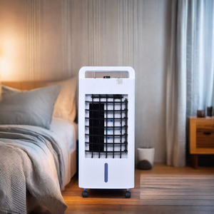 60W 4L Électrique AC/DC <span class=keywords><strong>Monobloc</strong></span> Évaporatif Refroidisseur D'air Ventilateur Portable Chambre AC Ménage Extérieur RV Hôtel Garage État Nouveau - Product Image 2