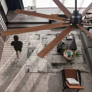 Ventilador de Techo Moderno Negro de Perfil Bajo, 52 Pulgadas, Aspas de ABS, Motor DC, Control Remoto, LED Regulable, para Dormitorio - Product Image 5