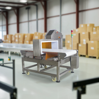 Détecteur de métaux alimentaires réglable grand tunnel personnalisable OEM bande transporteuse fabriquée en acier inoxydable plastique caoutchouc industrie alimentaire