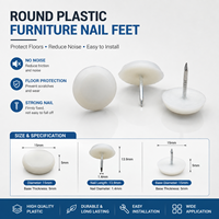 Patins de protection robustes en plastique pour pieds de chaise, antidérapants et silencieux, pour salon, cuisine, chambre