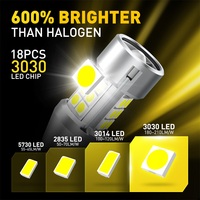Ampoule LED Super Lumineuse 912 921 pour Feux de Recul 4000 Lumens, Ampoules LED de Recul T15 906 922 W16W