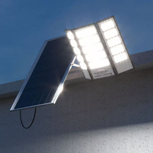 Solar Flood <b>Light</b> 12V LED Aluminum Body Surface Mounted Auto On Outdoor Waterproof Ceiling <b>Light</b> - Product Image 1