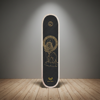 Planche de skateboard double rocker en érable canadien et fibre de carbone, personnalisée, de haute qualité, vente en gros directe usine, roulements ABEC-9, 150 kg