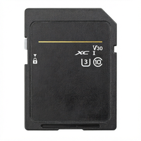 Carte mémoire SD UHS-I Extreme Pro haute vitesse 32 Go 100 Mo/s V30 U1/U3 C10 64 Go 128 Go Carte SD en plastique noir pour téléphone Appareil photo 4K