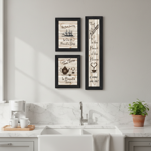 La collezione di cucina II vignetta 3 pezzi da Millwork ingegneria cornice nera decalcomanie da parete - Product Image 3