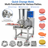 Nouvelle machine industrielle de formage de galettes de hamburgers, ligne de traitement automatique de hamburgers pour restaurants, 2100p/h