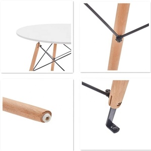 Giá Rẻ Bắc Âu Cao Bóng Nhà Hàng Cổ Điển Vòng Bắc Âu Bàn Ăn Bàn Cà Phê Bằng Gỗ Hiện Đại Mesa MDF Trắng Bàn Cà Phê - Product Image 4