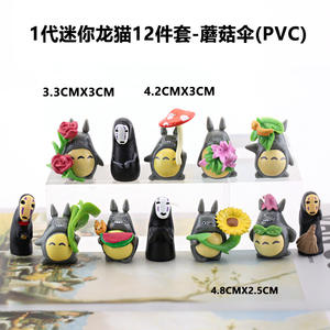 Figurine en PVC de dessin animé japonais pour bureau, jouet en plastique, Hayao <span class=keywords><strong>Miyazaki</strong></span>, Mon voisin Totoro, figurines d'action miniatures - Product Image 6