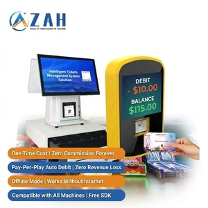 Lecteur de paiement sans contact intelligent pour centres de divertissement familial, système de gestion de cartes RFID pour jeux d'arcade et attractions - Product Image 1