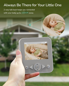 Babyphone sécurisé sans Wi-Fi 2,4 GHz FHSS Protection de la vie privée Anti-piratage Caméra vidéo pour nounou - Product Image 6