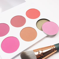 Palette de blush contour 6 couleurs Marque privée Kit de maquillage mat avec poudre pressée illuminatrice et bronzante