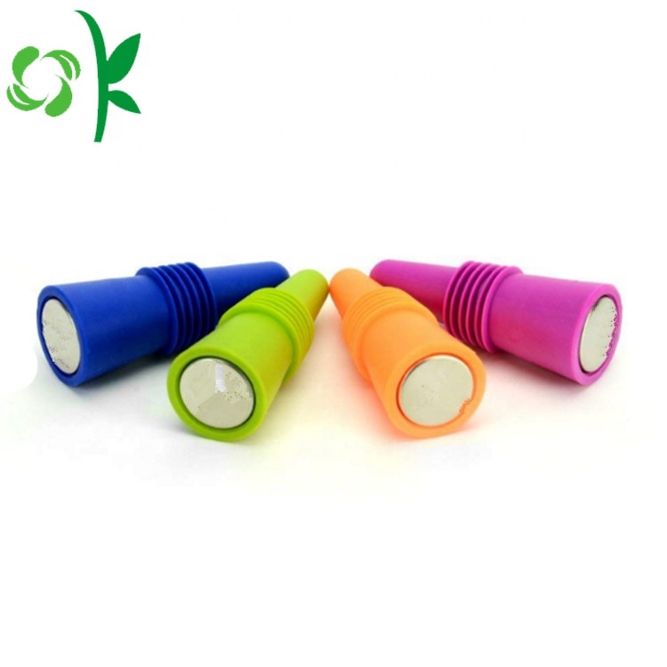 Corchos de vino de silicona con forma divertida de Oksilicone, gran oferta, tapón de vino con forma de dedo con logotipo personalizado, corchos de vidrio decorativos