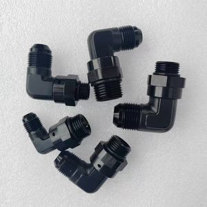 أسود 90 درجة AN6 AN8 AN10 AN12 بانجو خرطوم مطاطي نهاية مع أورب بانجو الذكور الترباس - Product Image 2