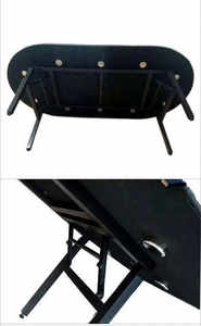 Pliable Baccarat Poker Table Casino 10 Joueurs Ovale Led De Luxe Lumière <span class=keywords><strong>Roulette</strong></span> Jambes Tapis Accessoires Usb Carré Club Grade Rail - Product Image 5