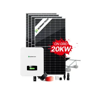 太阳能家用系统10kw 20kw 30kw 50kw并网系统，用于550瓦太阳能电池板的绿色能源电力解决方案