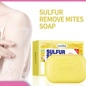 Sapone allo <span class=keywords><strong>zolfo</strong></span> per adulti da 125g, prodotto in Cina, fresco, anti-prurito, antibatterico, minerale, per il trattamento dell'acne, in formato solido - Vendita calda - Product Image 1