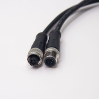 M12 5-poliges Formkabel 5-Pin Stecker auf Buchse Anschluss Anpassbare Länge