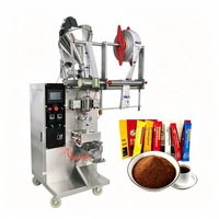 Machine d'emballage verticale automatique pour poudres, avec remplisseur à vis sans fin et moteur, pour petits sachets et pochettes, destinée aux aliments, épices, farine, café, lait en poudre