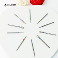 WILSON 4.0 "foret à ongles en diamant pour nettoyer les cuticules, forme conique de 3/32mm avec rainure de refroidissement