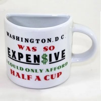 Meilleure Tasse à Café Personnalisée 6oz par Sublimation 2025 – Design Moderne Noir et Blanc en Céramique – Cadeaux Nouveauté Marque Haosheng – Compatible Lave-Vaisselle