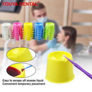 100 Pezzi/Scatola Coppette Monouso per Miscelazione Dentale Mini Ciotole in Plastica per Laboratorio Odontoiatrico Impronte in Gesso Cosmetica Tatuaggi - Product Image 1