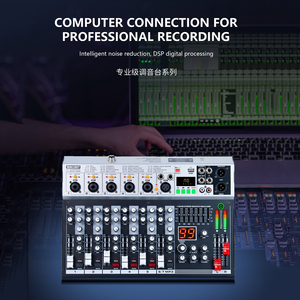 Consola <span class=keywords><strong>de</strong></span> <span class=keywords><strong>Mezclas</strong></span> <span class=keywords><strong>de</strong></span> Audio Profesional GAX-KS50, Mezclador <span class=keywords><strong>de</strong></span> Tarjetas <span class=keywords><strong>de</strong></span> <span class=keywords><strong>Sonido</strong></span> USB <span class=keywords><strong>con</strong></span> Reverberación Digital <span class=keywords><strong>Integrada</strong></span> para Actuaciones en Escenario - Product Image 4