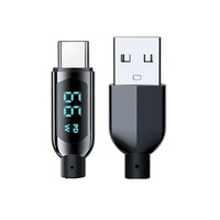 Câble USB de charge rapide double port 100W, câble de données numérique PVC Type-C pour ordinateur portable, compatible avec les ordinateurs