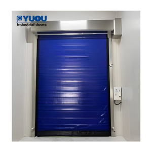 냉수 물류용 헤비 듀티 PVC 고성능 래피드 도어 자동 롤업 우수한 단열-35 °C 콜드 룸 래피드 도어 - Product Image 3