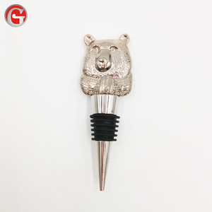 Promoción logotipo personalizado <span class=keywords><strong>Champagne</strong></span> Vino <span class=keywords><strong>de</strong></span> aleación <span class=keywords><strong>de</strong></span> Zinc <span class=keywords><strong>de</strong></span> forma <span class=keywords><strong>de</strong></span> oso <span class=keywords><strong>de</strong></span> tapón <span class=keywords><strong>de</strong></span> botella <span class=keywords><strong>de</strong></span> fábrica - Product Image 1