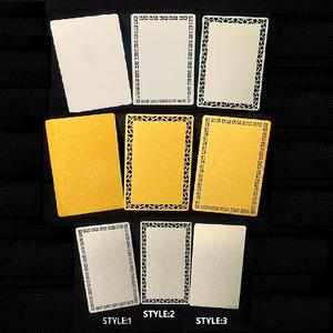 Biglietto da visita in metallo fai da te che fa il trasferimento di calore carta vuota bianca, argento, oro tessera di appartenenza in lega di alluminio - Product Image 2