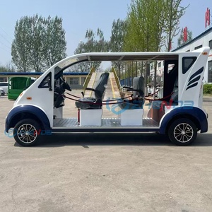 Voiture de patrouille électrique ouverte, chariot utilitaire de sécurité à basse vitesse avec auvent pour la patrouille des campus et des communautés - Product Image 3