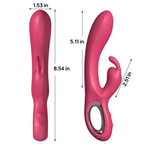 Seks tavşan vibratör yapay penis çift titreşim klitoris masaj tavşan kulaklar g-spot vibratör seks oyuncak kadınlar için - Product Image 6