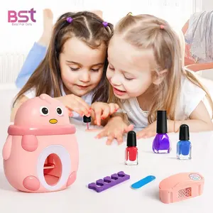 Mode filles bricolage ongles estampage autocollant Machine Art imprimante Kit maquillage jouets vernis à ongles beauté ensemble jouet pour enfants