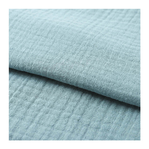 Thoáng Khí Tùy Chỉnh Màu Sắc Crepe 100% Bông Đôi Đo Crinkle Muslin Vải Hữu Cơ - Product Image 5