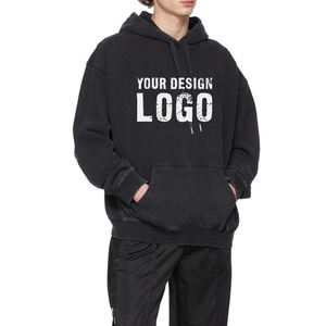 Sweat-shirt pour homme surdimensionné à épaules tombantes personnalisé en gros, 100% coton, broderie, impression en relief, logo, poids lourd, sweat-shirts vierges pour homme - Product Image 6