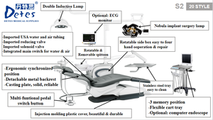 <strong>High</strong> <strong>Quality</strong> Electric Portable <strong>Dental</strong> <strong>Unit</strong> <strong>Chair</strong> with Optimal Comfort and Functionality Made of Metal Plastic <strong>Dental</strong> Equipment - Product Image 6
