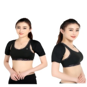 เสื้อพยุงคอและไหล่แบบระบายอากาศได้ดี พร้อมแผ่นทำความร้อนทัวร์มาลีน สีดำ ไซส์ SMLXL ผลิตจากวัสดุผสมผสาน ผ้าทำความร้อน แม่เหล็ก - Product Image 5